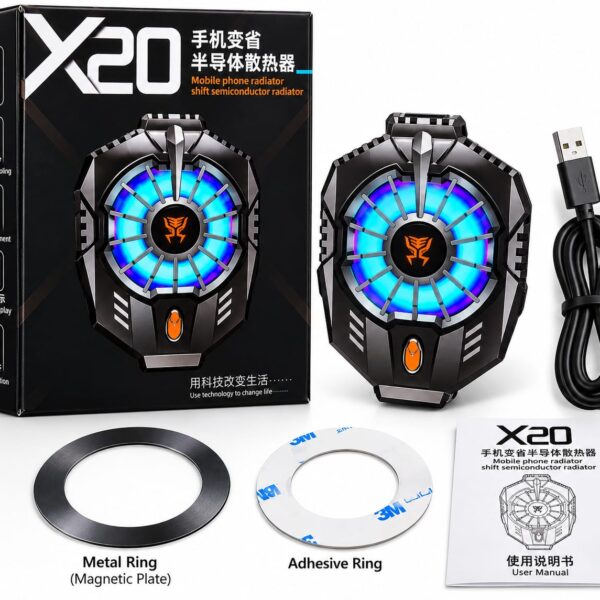 X20 RGB Semiconductor Gaming Phone Cooler